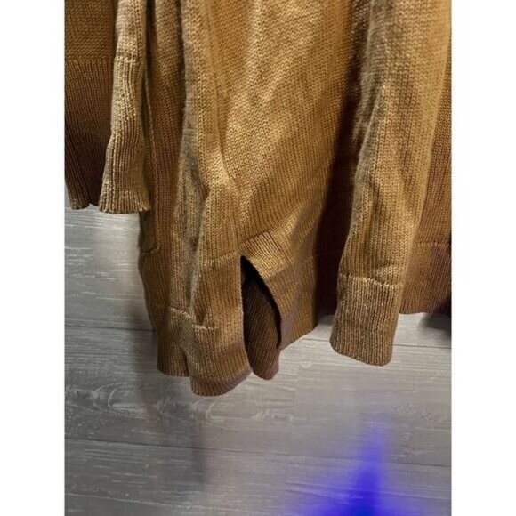 GAP Hooded Cardigan Open Front Brown Womens Medium - Picture 4 of 6